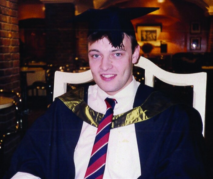 Terence Hillier at graduation